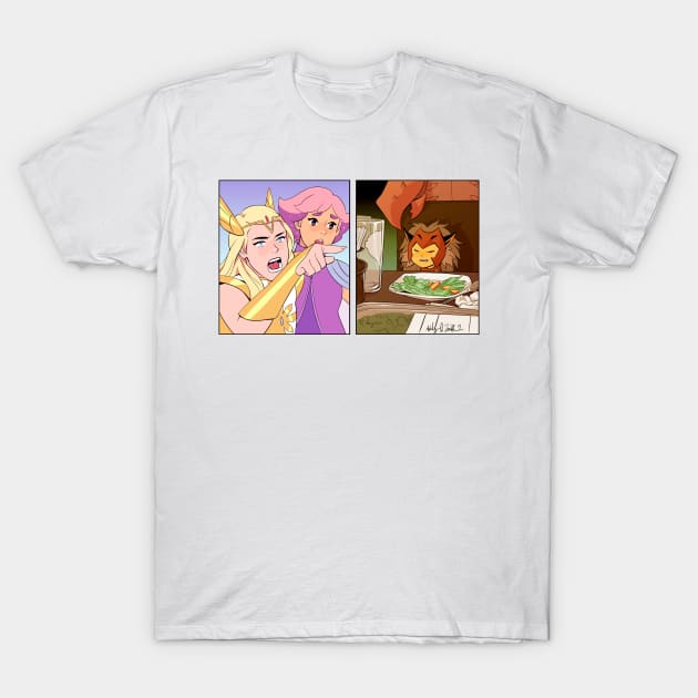 She-Ra Yelling At Catra Meme T-Shirt by ashleywitter